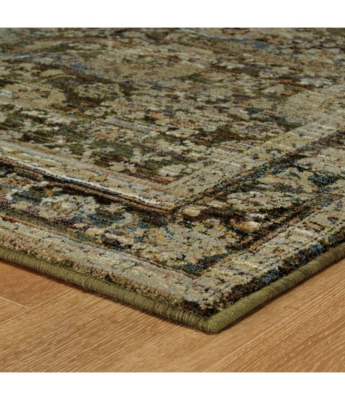 Oriental Weavers Area Rug Andorra 7125C Green 6' 7" X  9' 6"