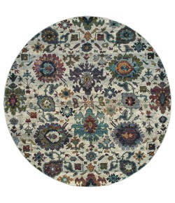 Oriental Weavers Andorra 7129A Stone/ Multi Area Rug 6 ft. 7 in. X 9 ft. 6 in. Rectangle