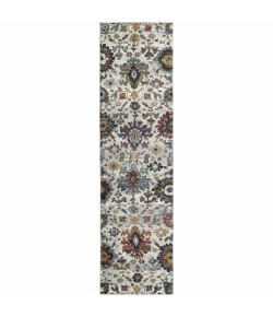 Oriental Weavers Andorra 7129A Stone/ Multi Area Rug 2 ft. 6 in. X 12 ft. 0 in. Runner