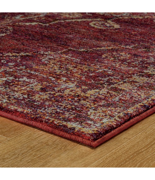 Oriental Weavers Area Rug Andorra 7135E Red 5' 3" X  7' 3"