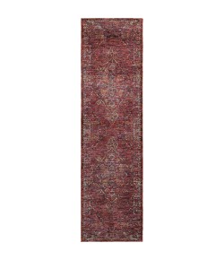 Oriental Weavers Andorra 7135E Red/ Gold Area Rug 2 ft. 6 in. X 12 ft. 0 in. Runner