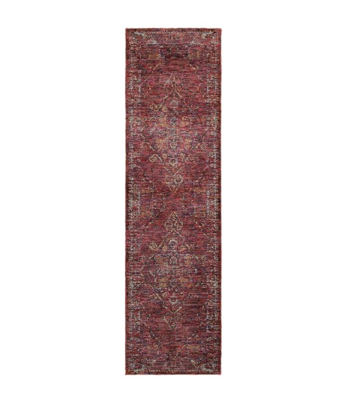 Oriental Weavers Area Rug Andorra 7135E Red 5' 3" X  7' 3"