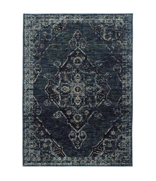 Oriental Weavers Area Rug Andorra 7135F Blue 5' 3" X  7' 3"