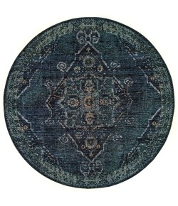 Oriental Weavers Andorra 7135F Blue/ Blue Area Rug 2 ft. 6 in. X 12 ft. 0 in. Runner