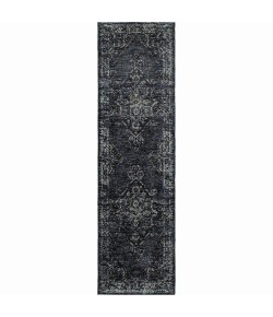 Oriental Weavers Andorra 7135F Blue/ Blue Area Rug 2 ft. 6 in. X 12 ft. 0 in. Runner