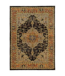 Oriental Weavers Andorra 7138B Gold/ Grey Area Rug 1 ft. 10 in. X 3 ft. 2 in. Rectangle