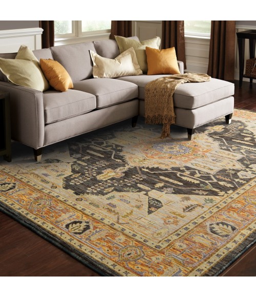 Oriental Weavers Area Rug Andorra 7138B Gold 1'10" X  3' 2"