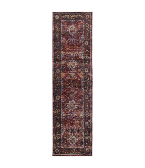 Oriental Weavers Area Rug Andorra 7153A Red 5' 3" X  7' 3"