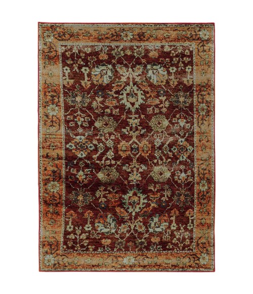 Oriental Weavers Area Rug Andorra 7154A Red 1'10" X  3' 2"