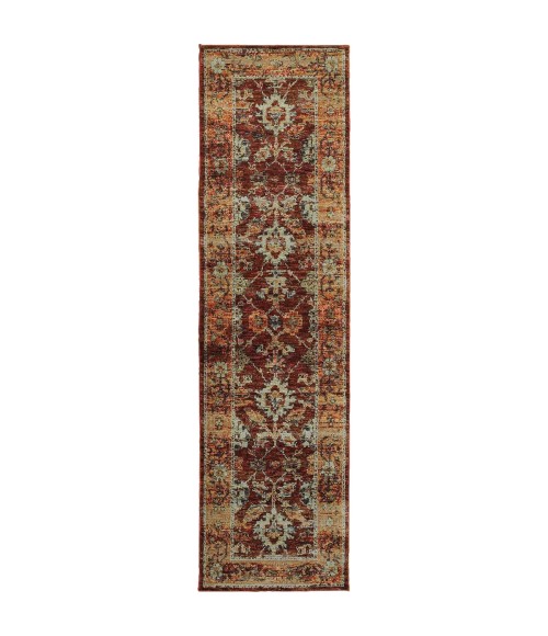 Oriental Weavers Area Rug Andorra 7154A Red 1'10" X  3' 2"