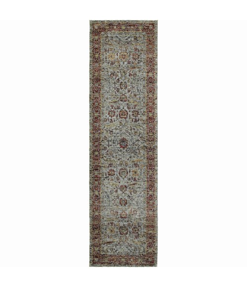 Oriental Weavers Area Rug Andorra 7155A Blue 1'10" X  3' 2"