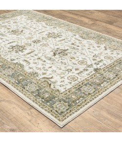 Oriental Weavers Andorra 9537P Ivory/ Blue Area Rug 10 ft. 0 in. X 13 ft. 2 in. Rectangle