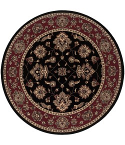 Oriental Weavers Ariana 623M3 Black/ Red Area Rug 6 ft. Round