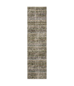 Oriental Weavers Atlas 747A0 Green/ Multi Area Rug 2 ft. 6 in. X 12 ft. 0 in. Runner