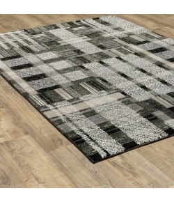 Oriental Weavers Atlas 752C0 Black/ Grey Area Rug 2 ft. 6 in. X 12 ft. 0 in. Runner