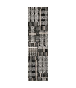 Oriental Weavers Atlas 752C0 Black/ Grey Area Rug 2 ft. 6 in. X 12 ft. 0 in. Runner