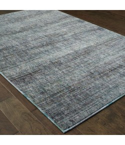Oriental Weavers Atlas 8033J Blue/ Grey Area Rug 2 ft. 6 in. X 12 ft. 0 in. Runner