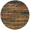 Oriental Weavers Atlas 8037C Gold/ Charcoal Area Rug 7 ft. 10 in. Round