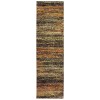 Oriental Weavers Atlas 8037C Gold/ Charcoal Area Rug 2 ft. 3 in. X 8 ft. 0 in. Runner