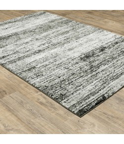 Oriental Weavers Atlas 8037G Ash/ Charcoal Area Rug 2 ft. 6 in. X 12 ft. 0 in. Runner