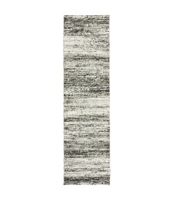 Oriental Weavers Atlas 8037G Ash/ Charcoal Area Rug 2 ft. 6 in. X 12 ft. 0 in. Runner
