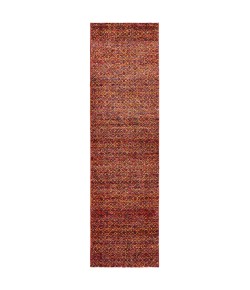 Oriental Weavers Atlas 8048K Red/ Rust Area Rug 2 ft. 6 in. X 12 ft. 0 in. Runner