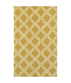 Oriental Weavers Atrium 51112 Gold/ Ivory Area Rug 5 ft. 0 in. X 8 ft. 0 in. Rectangle