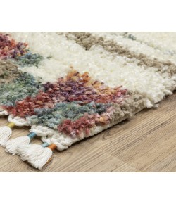 Oriental Weavers Axis Ax06A Ivory/ Multi 6 Ft. 7 In. X 9 Ft. 6 In. Rectangle Rug