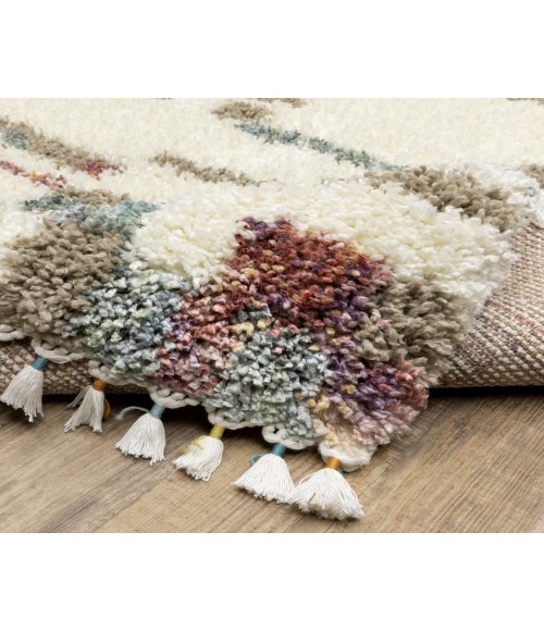 Oriental Weavers AXIS ax06a Ivory/Multi Rug 6' 7X9' 6