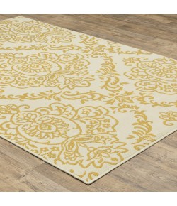 Oriental Weavers Bali 8424J Ivory/ Gold Area Rug 5 ft. 3 in. X 7 ft. 6 in. Rectangle