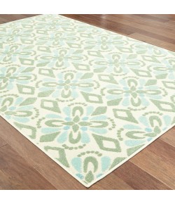 Oriental Weavers Barbados 5994J Ivory/ Green Area Rug 6 ft. 7 in. X 9 ft. 6 in. Rectangle
