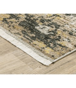 Oriental Weavers Bauer 2061X Gold/ Black 2 Ft. 3 In. X 7 Ft. 6 In. Runner Rug