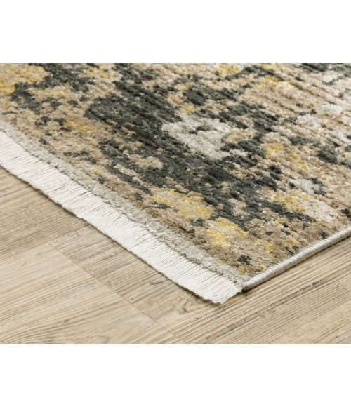 Oriental Weavers BAUER 2061x Gold/Black Rug 2' 3X7' 6