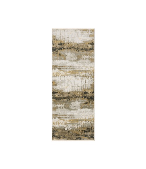 Oriental Weavers BAUER 2061x Gold/Black Rug 2' 3X7' 6