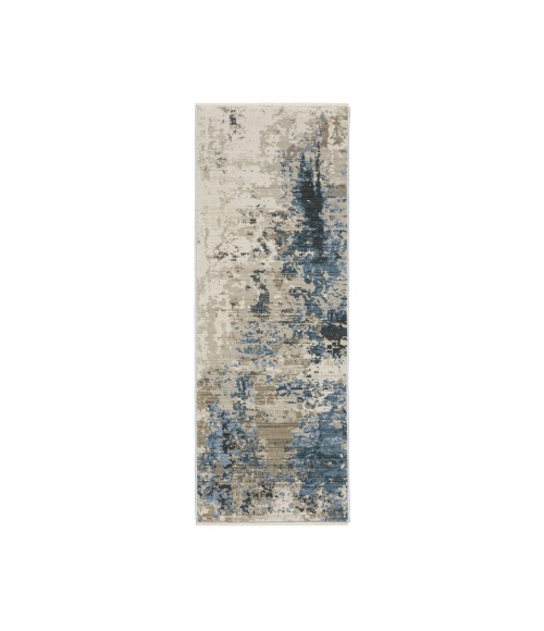 Oriental Weavers Bauer Rug Oriental Weavers BAUER 41l Blue/Beige Rug 2' 3X7' 6