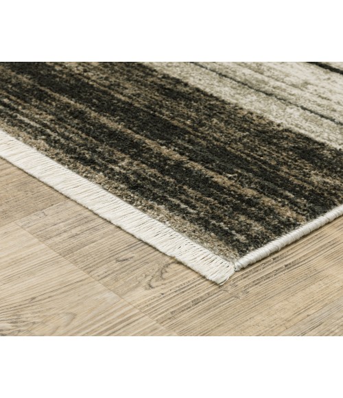 Oriental Weavers BAUER 90n Beige/Charcoal Rug 2'3X7'6