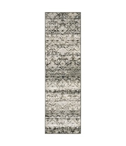Oriental Weavers Bowen 042H2 Grey/ Ivory Area Rug 3 ft. 10 in. X 5 ft. 5 in. Rectangle