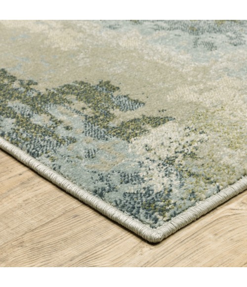 Oriental Weavers Area Rug Branson BR08A Blue 9'10" X 12'10"