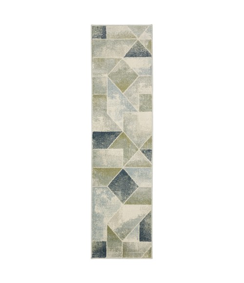 Branson Area Rug Oriental Weavers Area Rug Branson BR10A Blue 7'10" X 10'