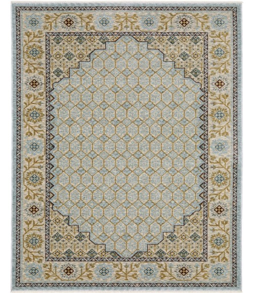 Oriental Weavers CAPELLA cap02 Blue/Gold Rug 3' 3X5'