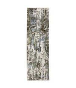 Oriental Weavers Caravan 2060F Green/ Blue Area Rug 2 ft. 3 in. X 7 ft. 6 in. Runner