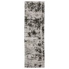 Oriental Weavers Caravan 4153Q Grey/ Black Area Rug 2 ft. 3 in. X 7 ft. 6 in. Runner