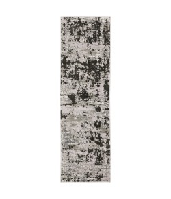 Oriental Weavers Caravan 4153Q Grey/ Black Area Rug 2 ft. 3 in. X 7 ft. 6 in. Runner