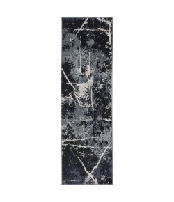 Oriental Weavers Caravan 7150B Blue/ Blue Area Rug 2 ft. 3 in. X 7 ft. 6 in. Runner