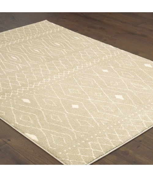 Carson Area Rug Oriental Weavers Area Rug Carson 9665B Sand 2' X 3'