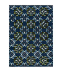 Oriental Weavers Caspian 3331L Blue/ Blue Area Rug 6 ft. 7 in. X 9 ft. 6 in. Rectangle