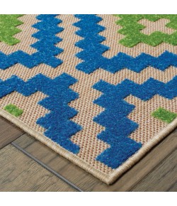 Oriental Weavers Cayman 2063Z Sand/ Blue Area Rug 7 ft. 10 in. X 10 ft. 10 in. Rectangle