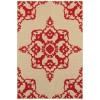 Oriental Weavers Cayman 097R9 Sand/ Red Area Rug 9 ft. 10 in. X 12 ft. 10 in. Rectangle