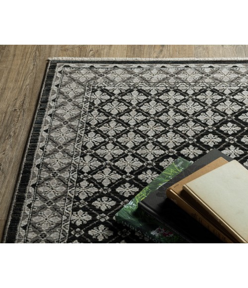 Oriental Weavers Chamberlain Rug Oriental Weavers CHAMBERLAIN CH04A Black 2' 3X7' 6