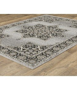 Oriental Weavers Chamberlain Ch11L Grey/ Black 6 Ft. 7 In. X 9 Ft. 6 In. Rectangle Rug